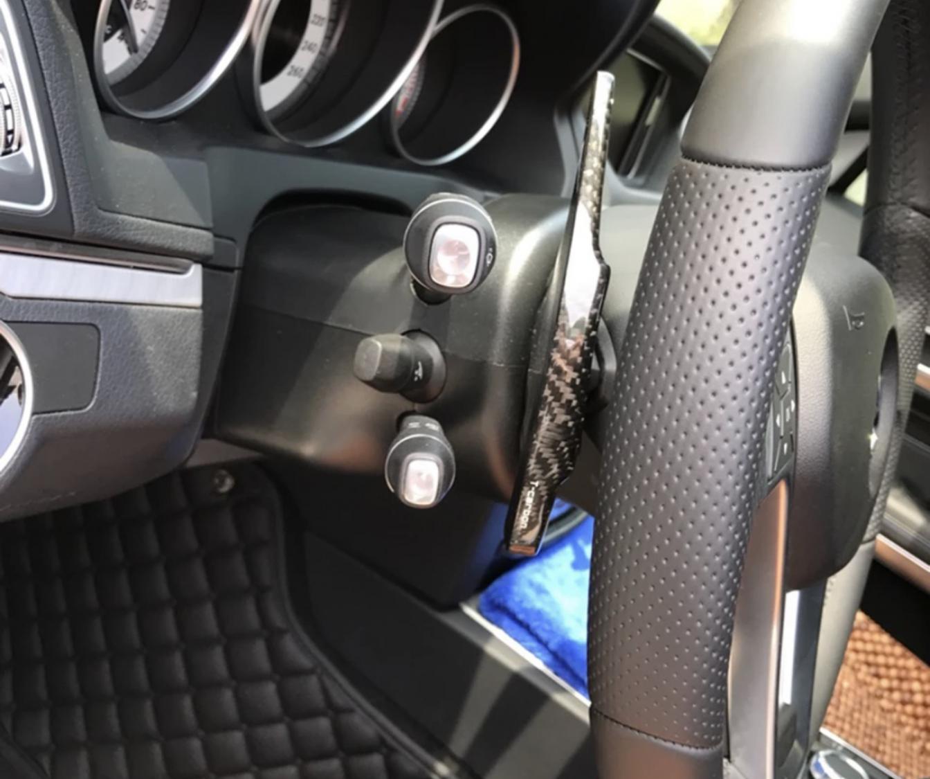 Grau Schaltwippen Verlängerung Paddle Lenkrad für Mercedes Benz Amg C63 E63  S63