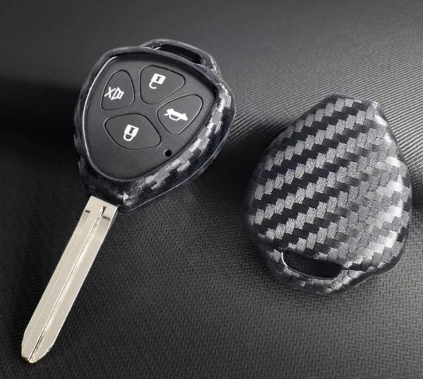 Schlüssel Gummi Schlüsselhülle in Carbon Optik Geeignet Für Toyota Camry  Avalon Corolla Matrix Rav4 online kaufen bei FFZ Parts oder Carstyler Der  Kofferraumschutz für Dein Auto
