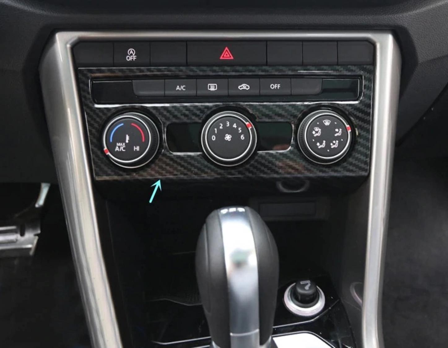 Klima Regler Heizung Rahmen Blende Abdeckung Chrome Matt Geeignet Für VW  T-Roc TDI TSI