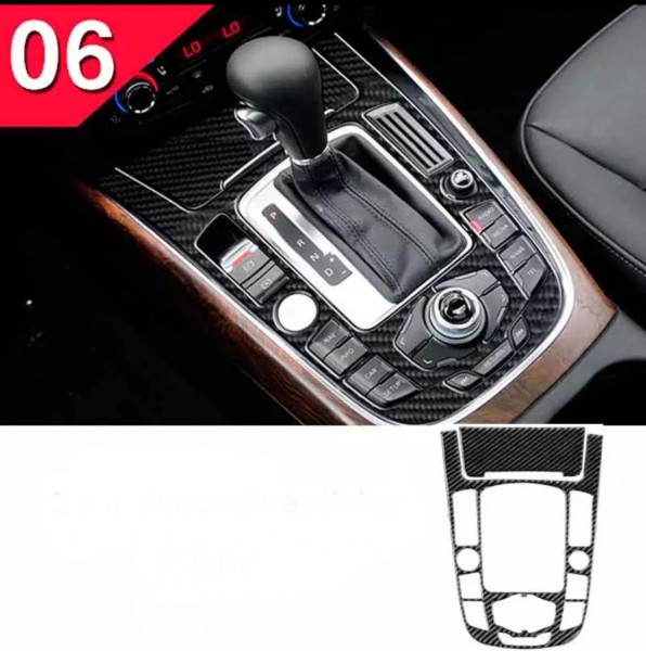 Für Audi Q3 Carbon Style Mittelkonsole Schalthebelkasten Abdeckung  Zierleiste