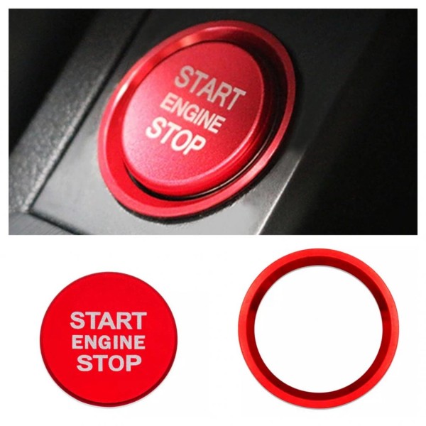 Start Stop Ring Abdeckung Alu Rot Geeignet Für VW Golf 7 Tiguan T-Roc  Passat B8 Arteon Caddy online kaufen bei FFZ Parts oder Carstyler Der  Kofferraumschutz für Dein Auto