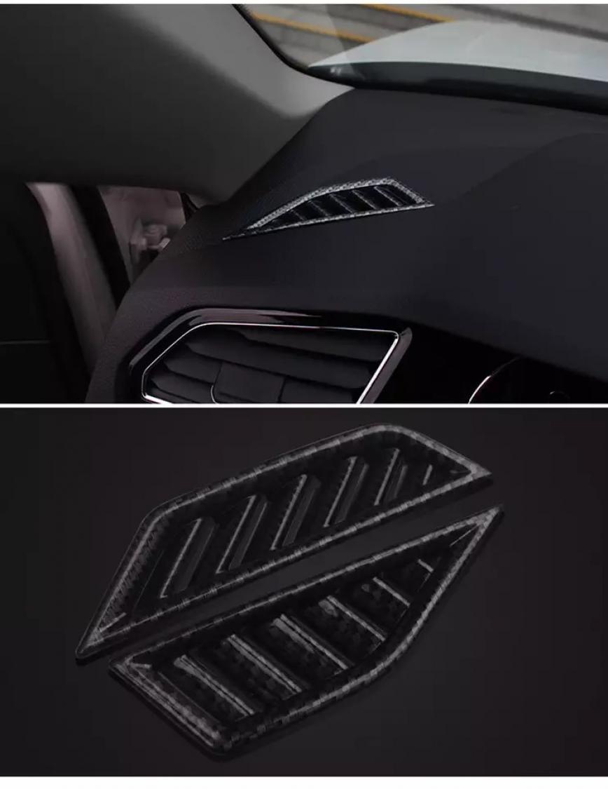 Luftdüsen Lüftung Rahmen Blende Abdeckung Carbon Optik Geeignet Für VW  Tiguan 2 AD1