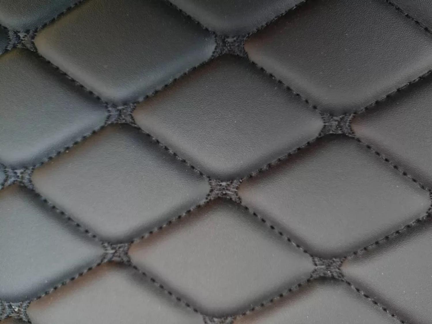 CARSTYLER® Auto Fußmatten Universal Leder Schwarz Faden Schwarz online  kaufen bei FFZ Parts oder Carstyler Der Kofferraumschutz für Dein Auto